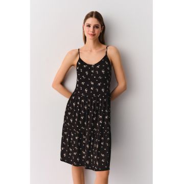 Camasa de noapte cu imprimeu floral