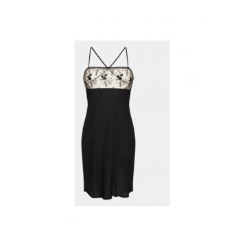 Camasa de noapte dama -  303815561 - Poliester - L INTL - Negru