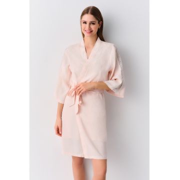 Chimono de satin cu snur