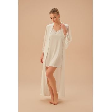 Halat de baie lung transparent