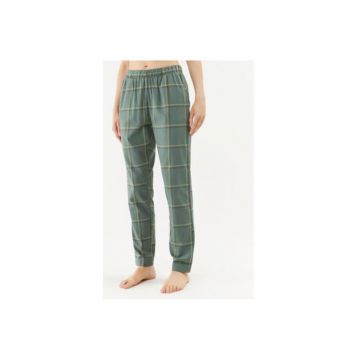 Pantaloni de pijama dama -  303303471 - Bumbac - Verde
