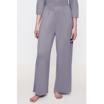 Pantaloni de pijama din amestec de modal cu croiala ampla