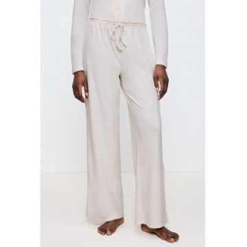 Pantaloni lejeri de pijama cu snur de ajustare in talie