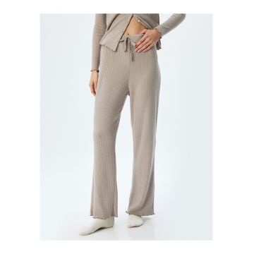 Pantaloni striati cu snur