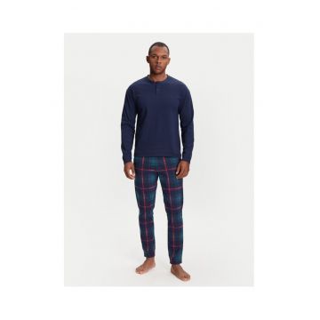 Pijama barbati  37MW4P02N - Bumbac - Bleumarin - Bleumarin