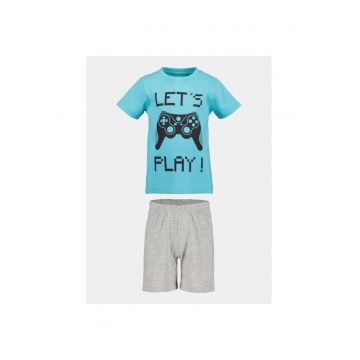 Pijama copii -  75274 - Bumbac - Albastru/Gri