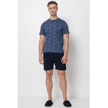 Pijama cu maneci scurte si model