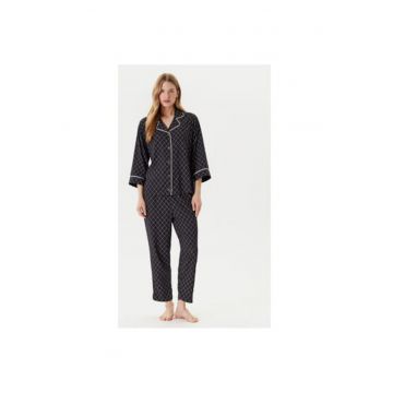 Pijama dama  4T3U3P00R - Viscoza - Negru