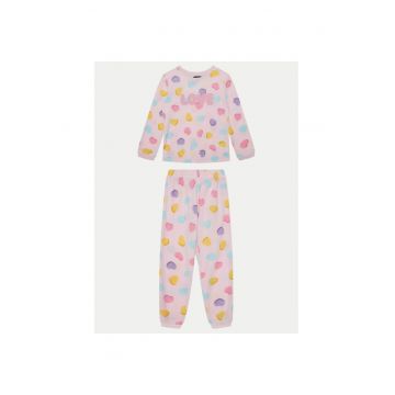Pijama fete -  304548529 - Poliester reciclat - Roz - Roz