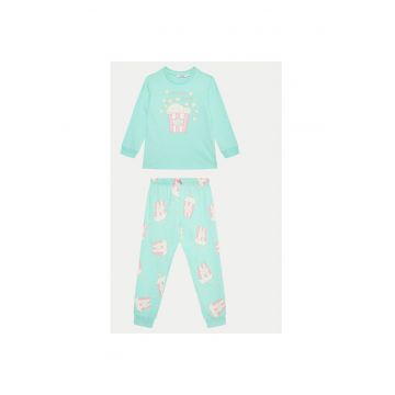 Pijama fete -  304644351 - Bumbac - Verde