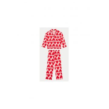 Pijama fete  3MR70P072 - Bumbac - Rosu