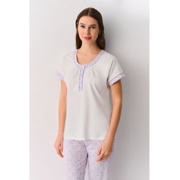 Pijama regular fit din bumbac