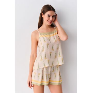 Pijama scurta cu bretele ajustabile