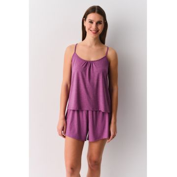 Pijama scurta cu model uni