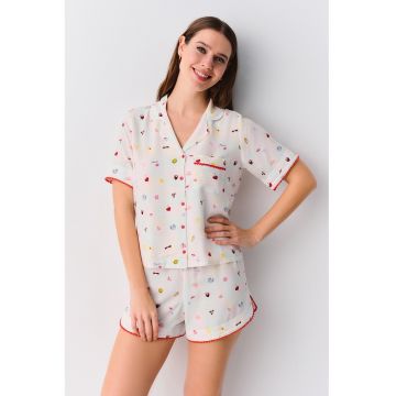 Pijama scurta cu model