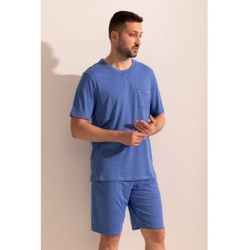 Pijama uni din amestec de bambus Johnny