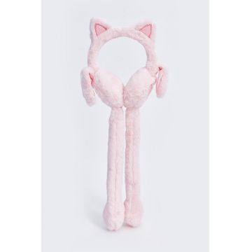 Protectie urechi pufoasa - Roz deschis