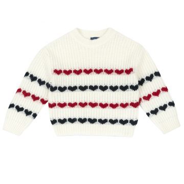 Pulover bebelusi Chicco tricotat, alb, 00936-69MC