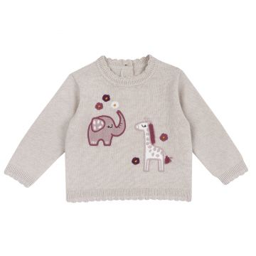 Pulover copii Chicco tricotat, bej, 00775-69MFCO