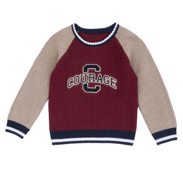 Pulover copii Chicco tricotat, rosu, 00133-69MC