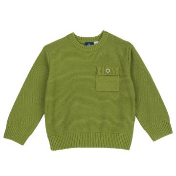 Pulover copii Chicco tricotat, verde, 00664-69MC