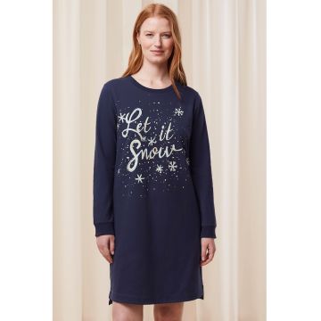 Camasa de noapte cu model text