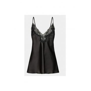 Camasa de noapte dama -  302993246 - Poliester/Poliamida - Negru