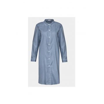 Camasa de noapte dama -  302994557 - Viscoza/Bumbac - Albastru