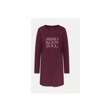 Camasa de noapte dama -  304533884 - Bumbac - Rosu