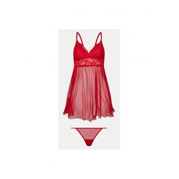 Camasa de noapte dama -  305015570 - Poliamida - Negru