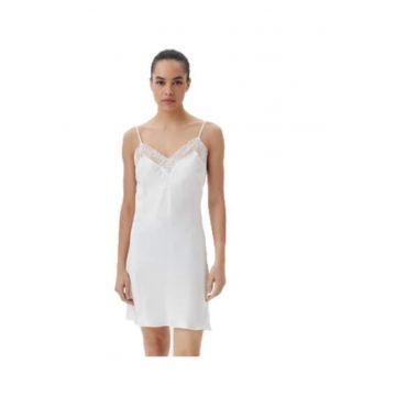 Camasa de noapte dama -  modal/viscoza - alb -