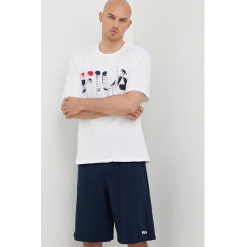 Fila pijama barbati, culoarea albastru marin, cu imprimeu
