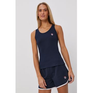 Fila Pijama femei, culoarea albastru marin