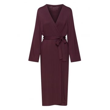 Halat de baie dama -  Viscoza - Mov inchis