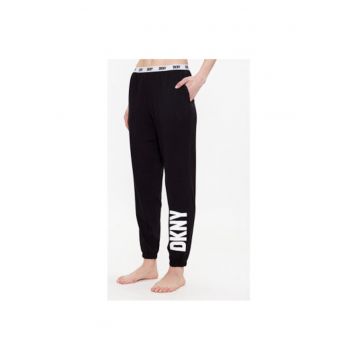 Pantaloni de pijama dama -  302117499 - Bumbac/Viscoza - Negru