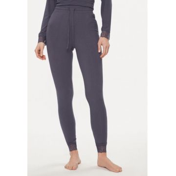 Pantaloni de pijama dama -  303817381 - Viscoza - Albastru