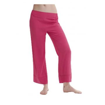Pantaloni pijama dama -  18S660 SONGE - 97% viscoza - roz -