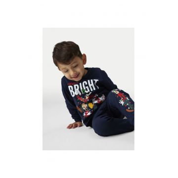 Pijama baieti -  304498312 - Bumbac - Albastru - Albastru