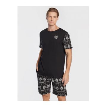 Pijama barbati -  301690184 - Bumbac - Negru