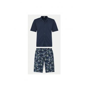 Pijama barbati -  303703363 - Bumbac - Albastru