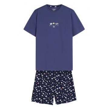 Pijama barbati Sake  albastru XXL