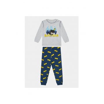 Pijama copii -  333317 - Gri/Bleumarin - Bumbac