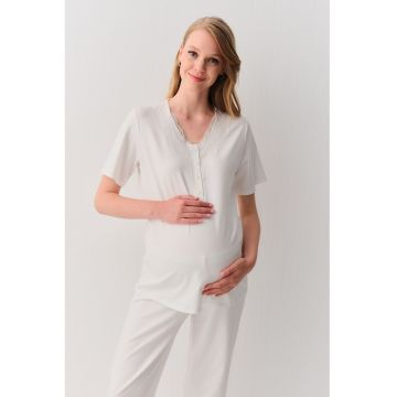 Pijama cu decolteu in V - pentru gravide