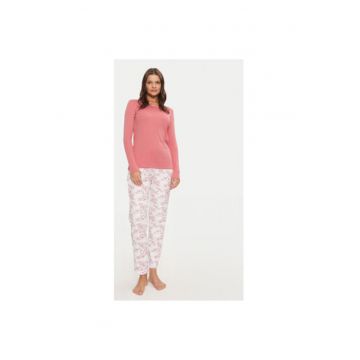 Pijama dama -  304525230 - Poliester/Bumbac - Gri