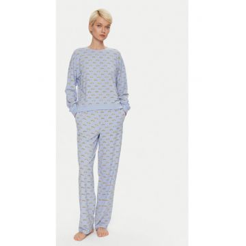 Pijama dama -  304529634 - Bumbac/Rayon - Albastru