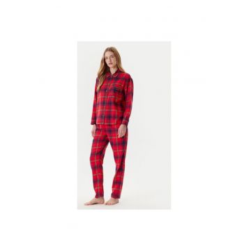 Pijama dama  43UL3P00O - Bumbac - Rosu