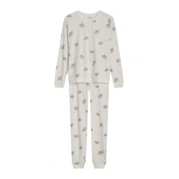 Pijama dama alb crem Cervia