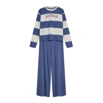 Pijama dama Albastru-alb Kelby