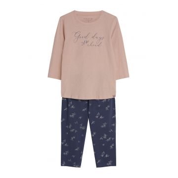 Pijama dama  Bumbac - Roz