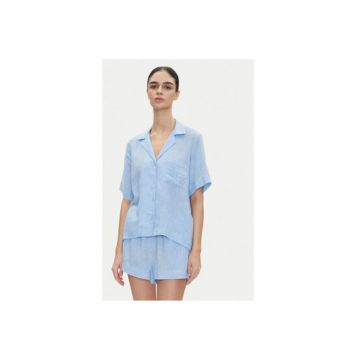 Pijama dama  YI90054 - Viscoza/In - Albastru deschis